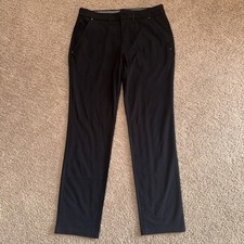Express Pants Mens 29x30 Black Performance Slim Stretch Dress Slacks Washable