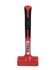 YIYITOOLS - Dead Blow Hammer - 27oz (1.5LB) - Red and Black - Shockproof Design
