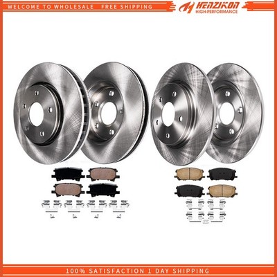 Front Rear Brake Rotors & Pads for Lexus RX330 RX350 RX400h Toyota Highlander
