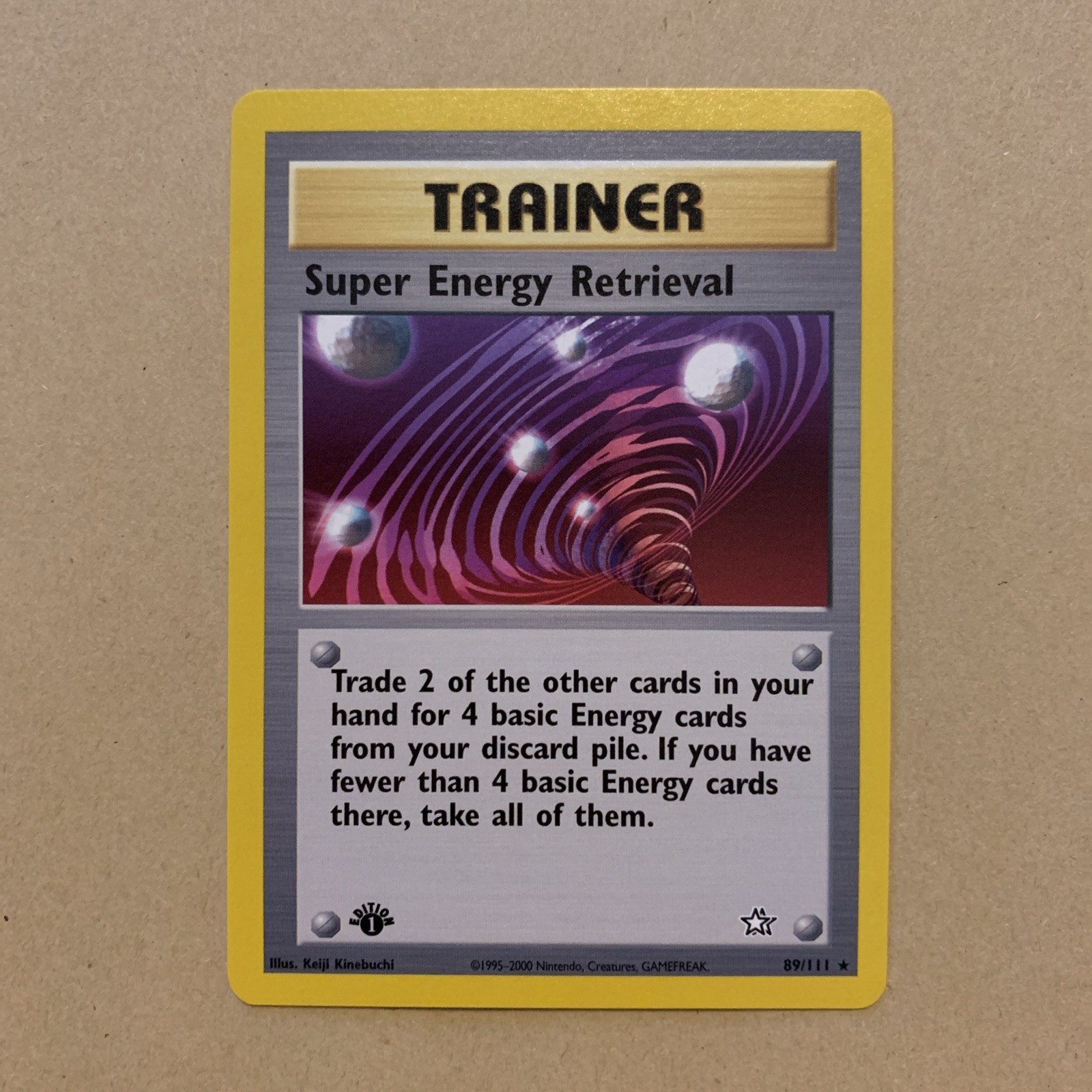 Super Energy Retrieval 1st Edition - Neo Genesis 89/111 Near Mint 