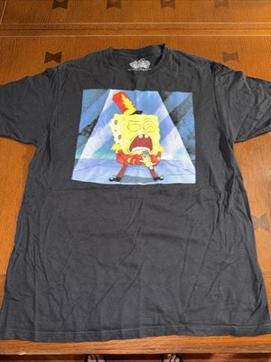Nickelodeon SpongeBob SquarePants MiccMen's T-Shirt Size L Black box I
