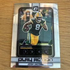 2025 Donruss Optic Josh Jacobs Play Action Base Greenbay 