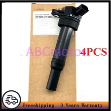 4PCS Ignition Coil 27300-2E000 For Elantra Tucson Kia Forte Soul 1.8L 2.0L UF651
