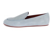 NUEVO CON ETIQUETAS MOCASINES CHARLES PHILIP Milano gamuza piel de becerro azul cielo lujo Italia 39 EE. UU. 6