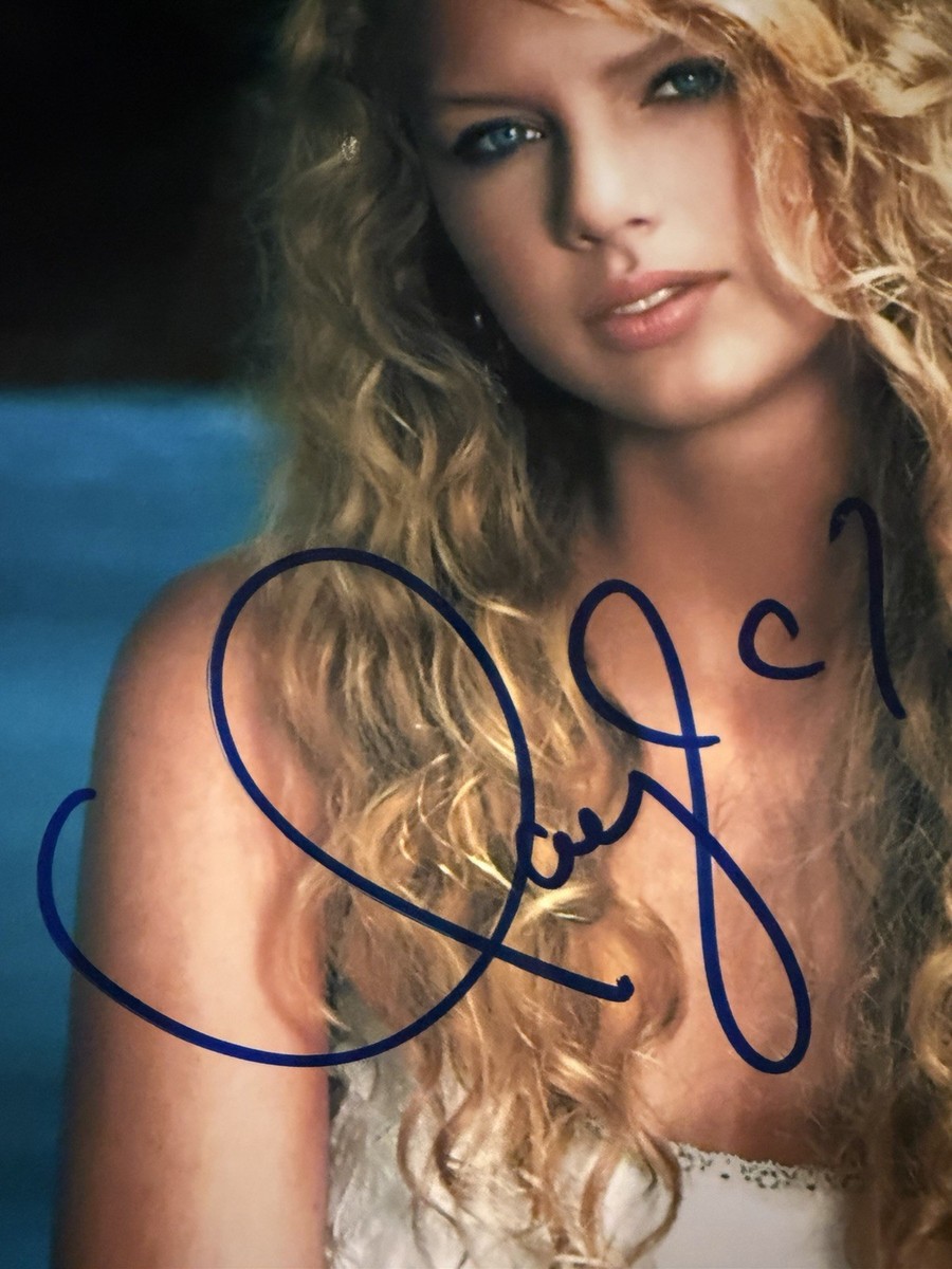 Taylor Swift hand signed early promo, rare 07, Debut Era | eBay