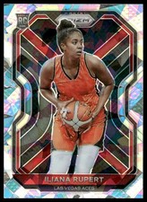 2021 Panini Prizm WNBA #100 Iliana Rupert RC Rookie Prizms Ice Las Vegas Aces