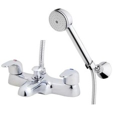 Rhine Chrome Bath Shower Mixer Tap with Handheld Shower Head Brand New Boxed UK