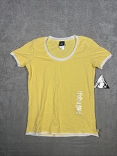 NEW Cherokee Studio Yellow And White Scrub Short Sleeve Women s Size XS