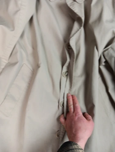VTG Raleigh's Washington Mens Beige Trench Coat Size 44R Tan Overcoat image 18