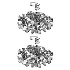 50Pcs Gutter Clips to  Lights Steel for Holiday Seasonal Lighting Xmas