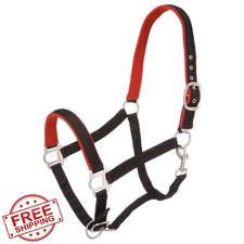 Tough 1 Padded Nylon Horse Halter Satin Hardware
