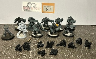 Warhammer 40k Space Marine Space Wolves Blood Claws zusammengebaut & Basecoated