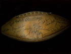 1963 AFL Boston Patriots Team Signed Rawlings Football 30 Signatures