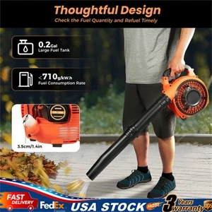 2Stroke 25.4CC Gas Powered Leaf Blower Gasoline Commercial Handheld Grass Blower