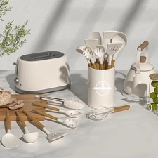 Large Silicone Kitchen Utensils Set