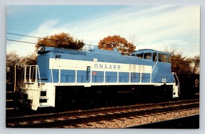 Graysonia Nashville & Ashdown RR EMD MP-15DC Unit 80 Train Postcard 1980