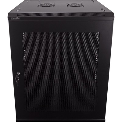 15U IT Wall Mount Network Server Data Cabinet Rack Perforated Door w/shelves