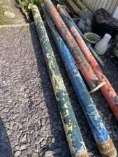 9foot 6 inches  Posts ( Galvanised) 6in across 