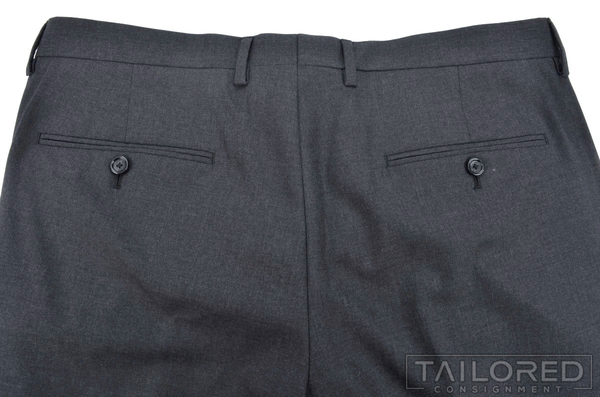 J.CREW Solid Gray 100% Wool Jacket Pants SUIT Men… - image 10