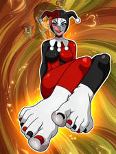 Adult Anime Waifu DC Harley Quinn 6" Vinyl Sticker