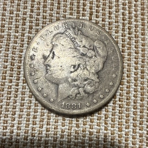 1881-S Morgan Silver Dollar $1 Coin Circulated 0.9 Fine Silver US