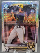 2025 Bowman Draft - Brady Ebel 1st  Bowman #BDC-194 Mojo Refractor, Brewers