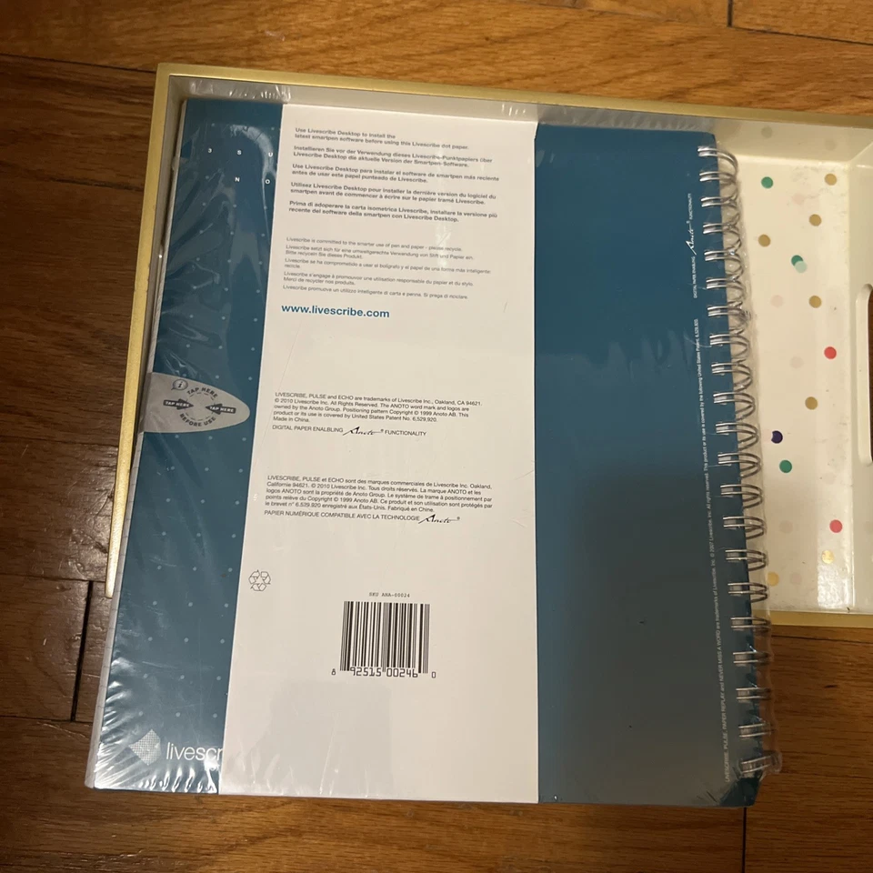 Livescribe 3-Subject Notebook~ 150 Pages ~ Dividers~ NEW SEALED - Image 4 of 4