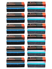 12 BOX 1440 pcs 1/4oz 0.25oz 6 Gray & 6 Black Coated Adhesive Stick Wheel Weight