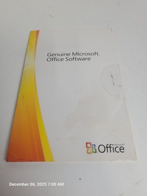 Microsoft Office Ultimate 2007 Genuine Backup Discs + Original Mailer & COA