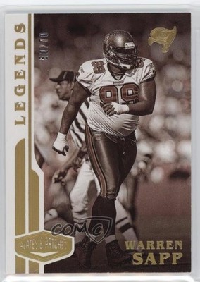 2020 Panini Plates & Patches Legends 50/70 Warren Sapp #130 HOF y0i
