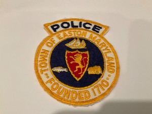 Very Old Easton Police State Maryland MD