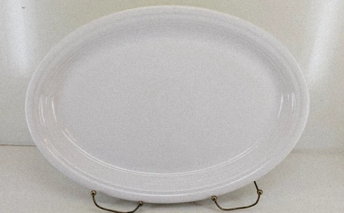 EXTRA large OVAL SERVING turkey PLATTER white FIESTA 19 1/4" LARGE
