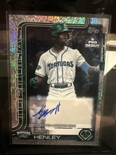 2025 Topps Pro Debut Kyle Henley Sparkle Foil Auto /175