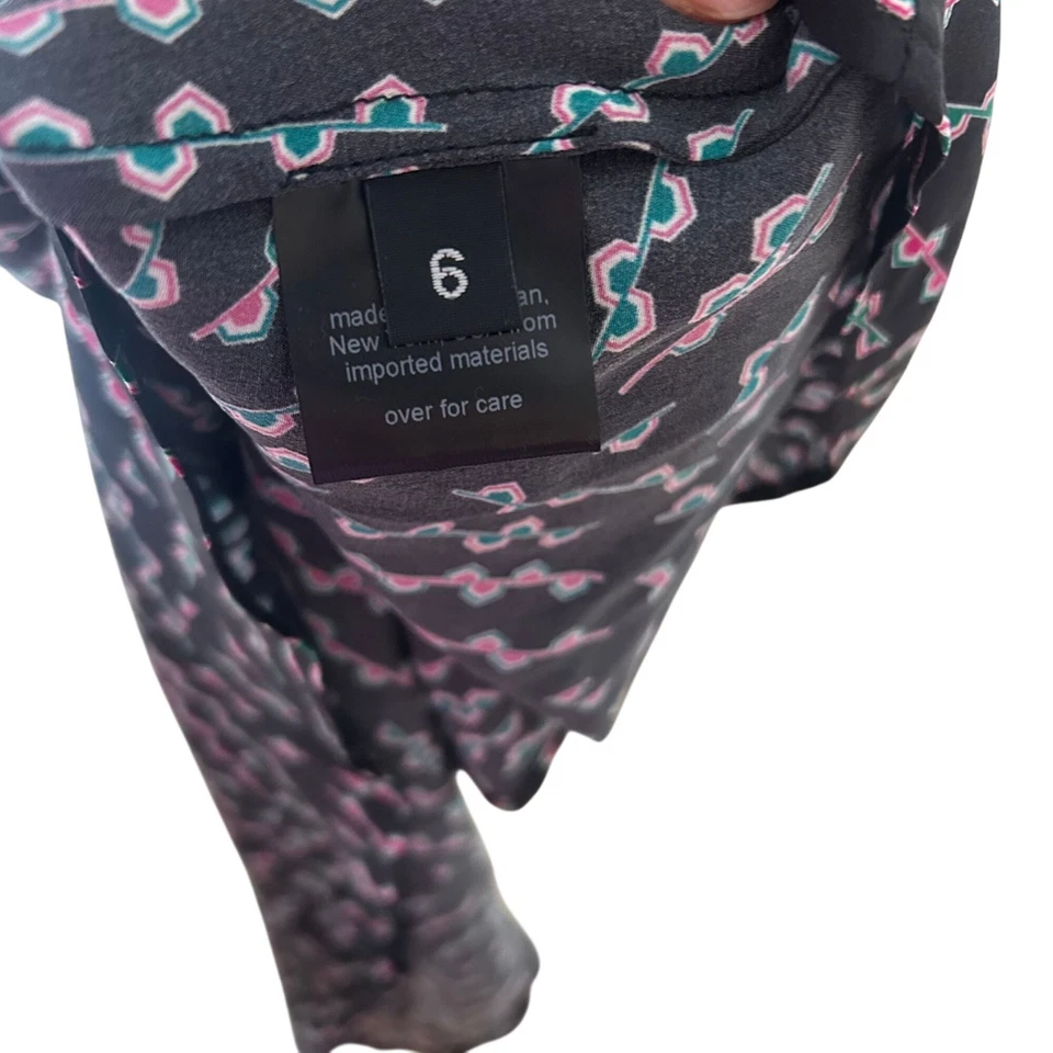 Vestido Rachel Comey Isarco Negro Multicolor Talla 6 Foto 3 de 4