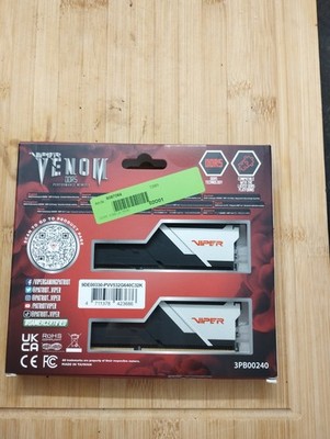 32GB (2x 16GB) Patriot VIPER VENOM DDR5-6400 DIMM CL32-40-40-84 Dual Kit