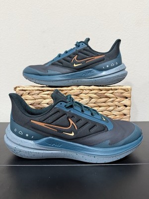 Size 10.5 - Nike Air Winflo 9 Shield Black Deep Jungle