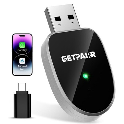 GetPairr 2-IN-1 Wireless CarPlay Android Auto Adapter Plug Play Mini & Stabiler