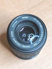 Vivitar 70-210mm f/4.5-5.6 MC Macro Focusing Zoom Lens Canon FD Mount 52mm