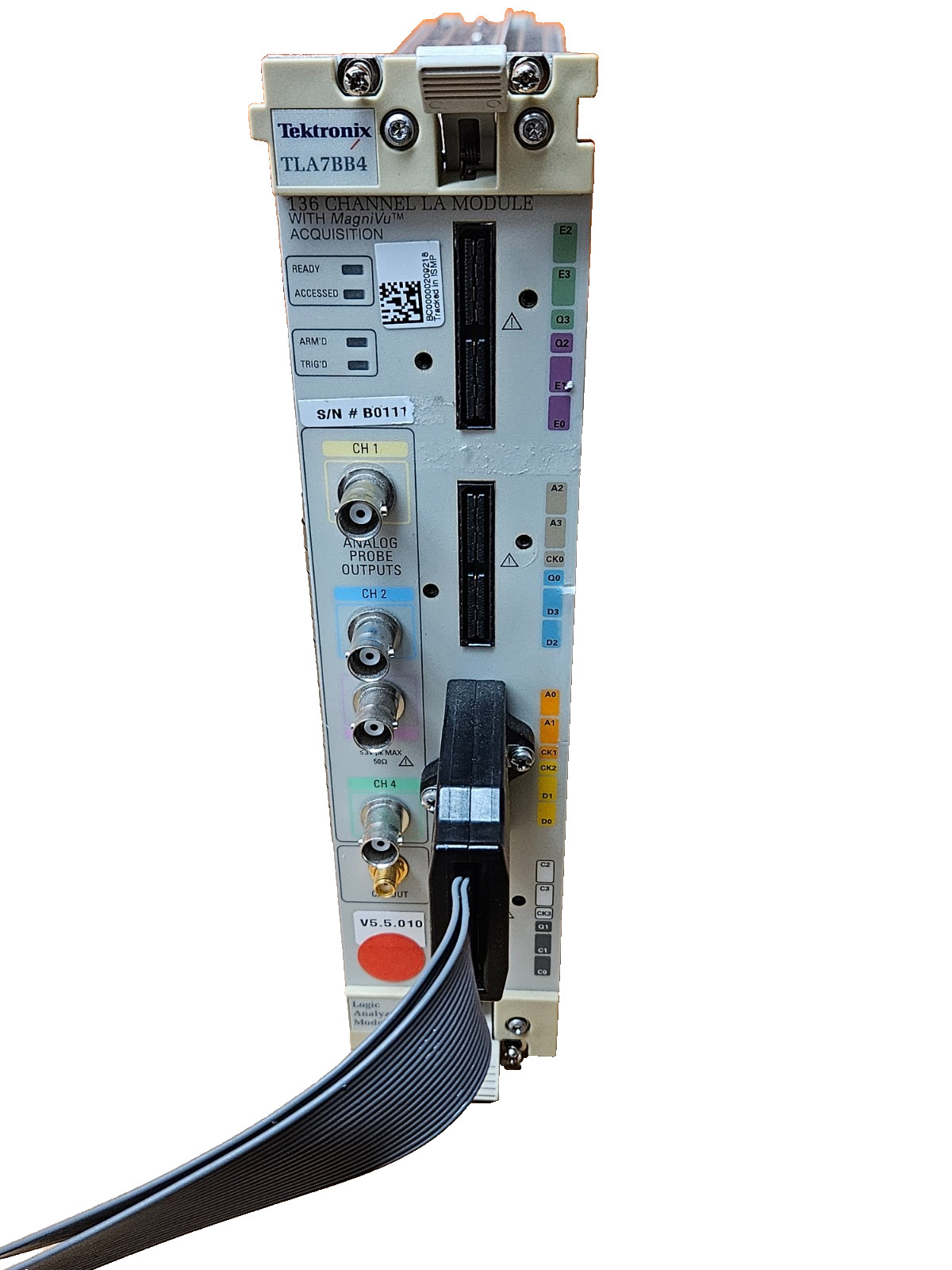 Tektronix TLA7BB4 136 Channel Logic Analyzer Module 16MB w/MagniVu + P6960 Probe