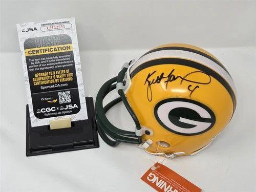 BRETT FAVRE signed PACKERS mini helmet JSA COA