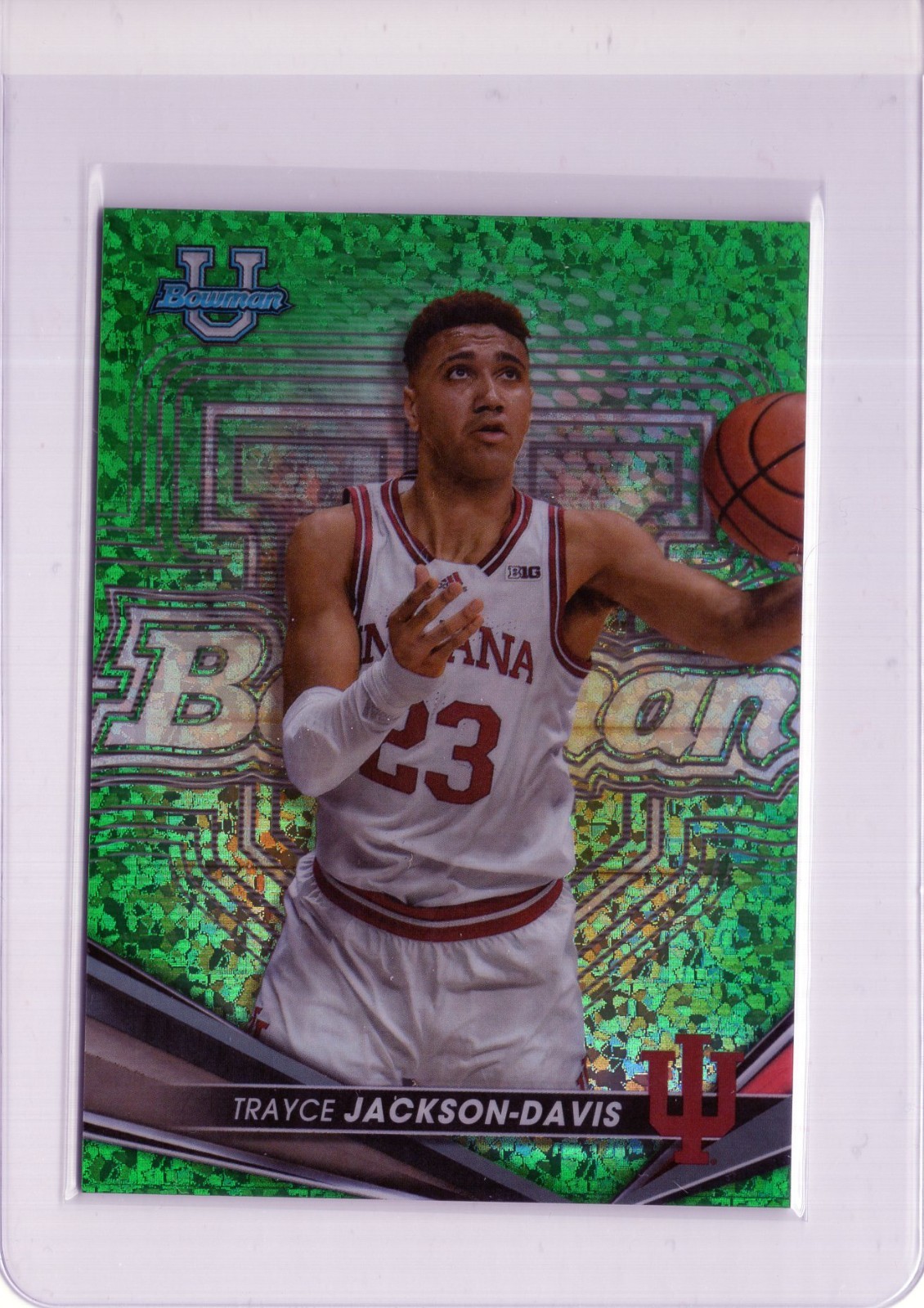 2022 Bowman U Best Green Mini-Diamond Refractor 70 /99 Trayce Jackson-Davis