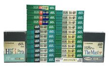 FUJIFILM Hi8 Blank Video Tape Lot of 25 MP60 ME60 New Sealed Japan Camcorder