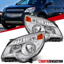 Fit 2010-2015 Chevy Equinox Lt Ls Halogen Headlights Lamps Assembly Leftright