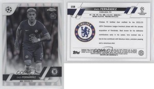 2022 Topps Chrome UEFA Club Competitions Enzo Fernandez Fernández #158 Rookie RC