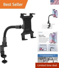 Versatile C-Clamp Tablet Stand with 12-Inch Bendable Gooseneck - Fits Any Tablet