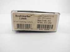 NEW Brady WML-311-292 Wire Marking Sleeves WML311292 Roll Of 250