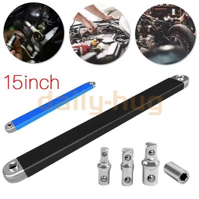 Offset Extension Wrench Set Ratchet Spanner Wrench with 4 Extender Adapter