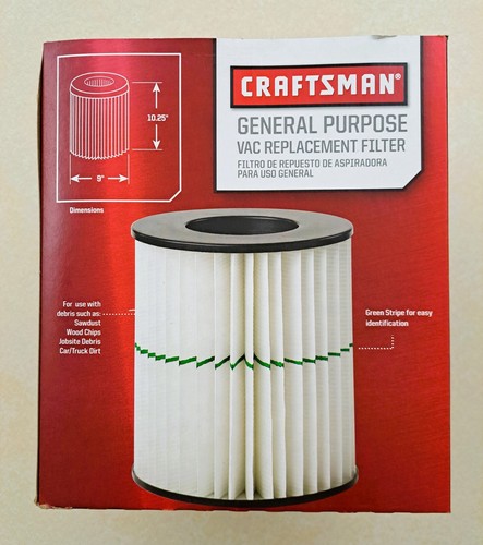 Craftsman Shop Vac Filter 917804 Fits 16 and 32 Gallon Vacuums OEM