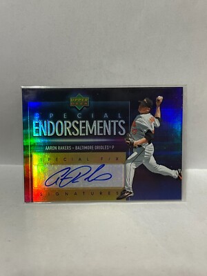 2006 Upper Deck Special F/X Special Endorsements #AA Aaron Rakers ...