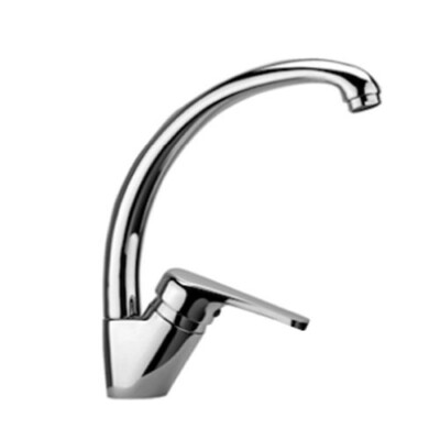 Wasserhahn Einhebelmischer Küche Spüle Chrom Seitenhebel
